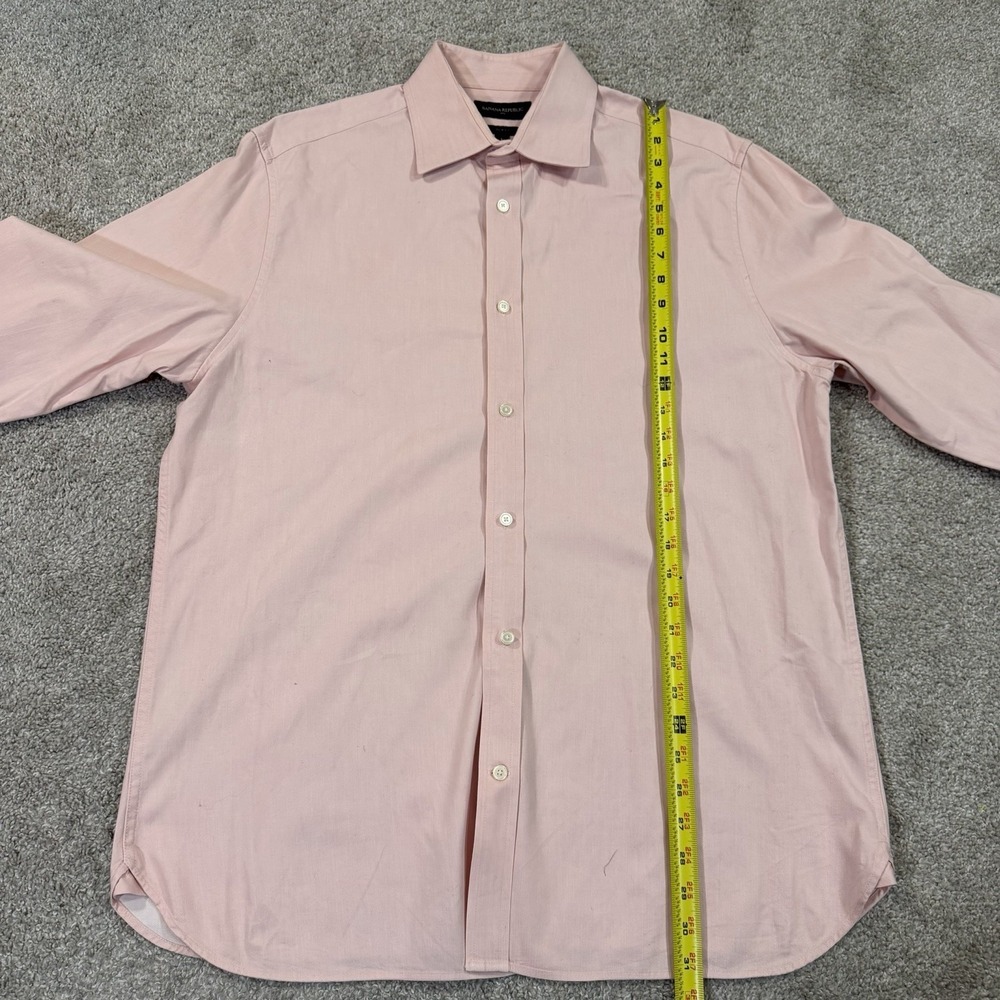 Banana Republic Slim Fit Pink Oxford Dress Shirt L Button Down Cotton Casual - Picture 6 of 10
